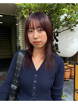 ネルケ 立川(nelke) 軽めレイヤー/ワインレッド