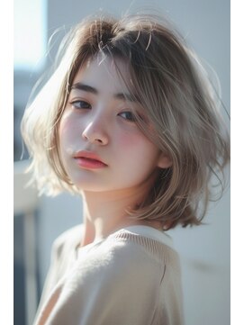 ラナ 新宿(lana) 外国人風グラデーション/ボブルフ/顔まわり【lana hair/新宿】
