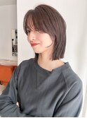 似合わせカット　レイヤーボブ　ショコラブラウン