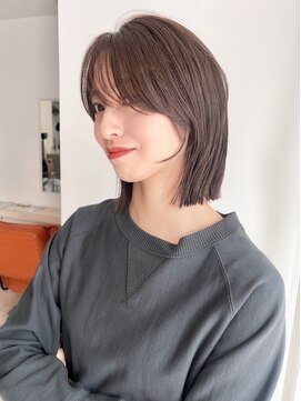 ガーデンヨコハマエスト(GARDEN YOKOHAMA est) 似合わせカット　レイヤーボブ　ショコラブラウン