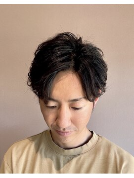 リット(lit.) フェザーパーマ ツーブロック 10代20代30代 ニュアンスパーマ