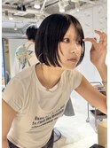 【中澤彩乃】顔周りレイヤーカットボブ前髪カット吉祥寺前髪韓国