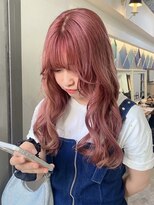 ロア 福岡天神本店(LORE)&nbsp;ダブルカラーミルクティーベージュカラーケアブリーチ韓国ボブ