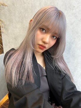 スリー バイ ベルベット 博多(THREE... by velvet) メルティーベージュ♪ブリーチカラー/ミルクティー/オージュア