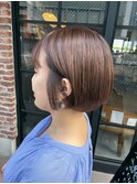 20代30代40代ストレートボブリップラインラベンダーベージュ