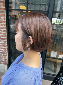 オーガニック アトリエ 大宮(organic+atelier) 20代30代40代ストレートボブリップラインラベンダーベージュ