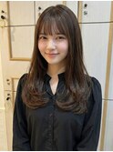 20代30代40代小顔レイヤー/暗めカラー/デザインカラー