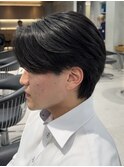 コンパクト毛流れセンターパート