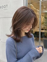 ルートヘア 辻堂店 視線を奪う♪韓国風顔まわりレイヤーミディ