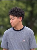 メンズショートスパイラルパーマ
