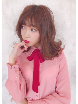 ヘアーデザイン リマ(Hair Design Lima) 『Lima』ピンクベージュカラーゆるふわミディアムヘア