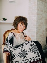 エクファ ヘア リゾート 大津 瀬田店(ex-fa hair resort)&nbsp;【瀬田◆エクファヘアリゾート】無造作丸みショートボブ