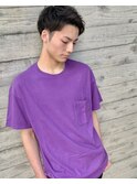 ツーブロアップバングショート