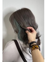 ヘアーデザイン ジェルム(Hair Design germe)&nbsp;ターコイズハイインナーでおしゃれに♪/YUDU
