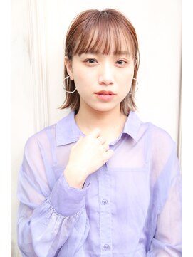 オーシャン(Ocean) ［OCEAN　Hair&Life]ぱっつんボブ☆シアーグレージュ☆