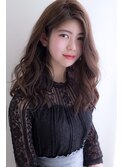 外国人風透け感☆ふわくしゅセミロング