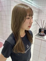 ロンドルーチェ 心斎橋(Lond luce)&nbsp;ダークアッシュ/ミディアムレイヤーカット［髪質改善/縮毛矯正］