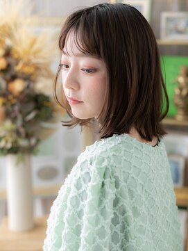 カバーヘアアンドスパ ブリス 浦和(COVER HAIR&SPA bliss) アースカラー韓国風前下がり小顔ウェットヘアc3浦和20代30代40代