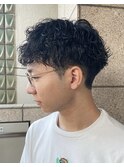 波巻きパーマ/メンズカット/メンズパーマ/マッシュパーマ
