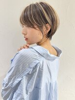 ショートボブ髪型20代30代前髪あり前髪なし面長丸顔【荒牧】AY