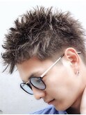 束間アップバングベリーショート