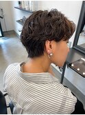 大人カジュアル◎ショートパーマ