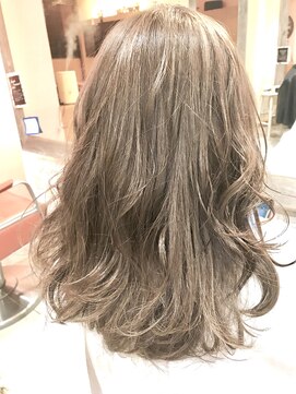 ネオリーブサイン 大森店(Neolive sign) ブリーチなしダブルカラー　ミルクティーベージュ