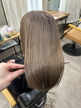 ユニル(unir) 【unir】1ブリーチで作るグレージュ/ダメージ最小限カラー★