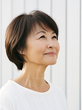 フレア 心 武庫之荘(flare) ★似合わせこなれミディグラレイヤー小顔大人ショート