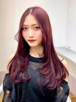 ディーバ 渋谷(D.I.E.V.A)&nbsp;20代30代40代髪質改善ワンカールレイヤーカット艶髪ワインレッド