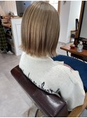 ダブルカラー×切りっぱボブ☆