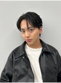 メンズマッシュ刈り上げ波巻きツイストスパイラルパーマ北千住