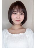 ≪chan.≫ワンレン小顔ミディアム透明感カラー