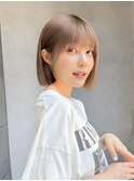 簡単スタイリング伸ばしかけヘア小顔ヘアブリーチなしカラー