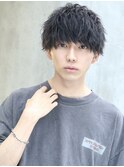 ソフトツイスト刈り上げマッシュ