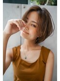 【GEEKS渋谷】ナチュラルショートウルフ/20代30代/小顔/夏カラー