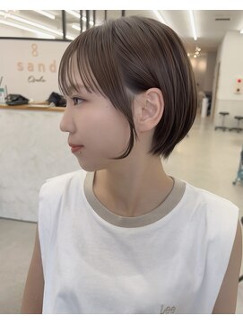 サンド 大阪梅田(sand) @shin__sandボブウルフ/ネビージュ/小顔/ワンレン/大阪梅田