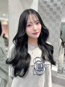 ジーナ 名駅(XENA.) 《LUNA》ブルーブラック/ダークカラー/艶カラー/くびれ