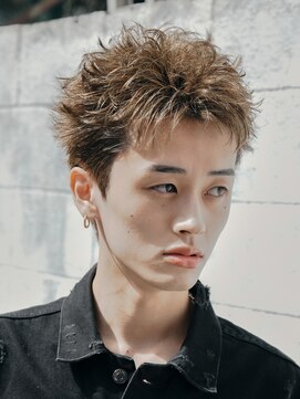 バイフィフス 原宿/表参道(by fifth) スパイキーショートベリーショートダブルカラーブリーチメンズ