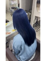 アン ブリーチ 大宮駅東口店(UN BLEACH)&nbsp;ブリーチ2回 ネイビーブルー