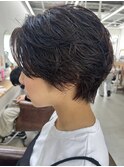 ショート　パーマ　簡単