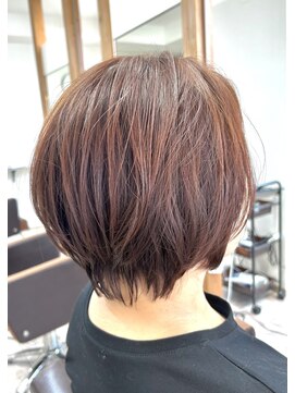 ハロヘアー(halo hair) 暖色◎ショートスタイル