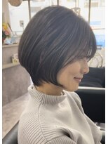 ゲイン(Gain)&nbsp;脱白髪染め/白髪ぼかし×ショートボブ