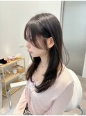 顔まわりカット/顔周り/韓国ヘア/レイヤーカット/小顔/黒髪
