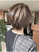 前下がりショートボブ