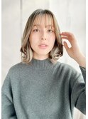 《30代～大人透明感》白髪ぼかしハイライト＋艶カラー