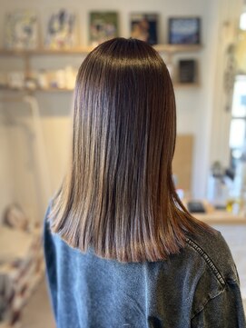 ブルータス(BRUTUS) 切りっぱなしセミロングヘア