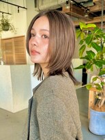 ディッセンバー 神宮前(December)&nbsp;ヘーゼルグレージュ/ボブ/U24/顔まわりレイヤー/ボブ