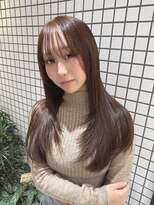 エン 栄店(enne)&nbsp;ココアベージュ/クラゲヘアー/ボブレイヤー/小顔/黒髪/栄