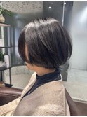 襟足スッキリショートボブ
